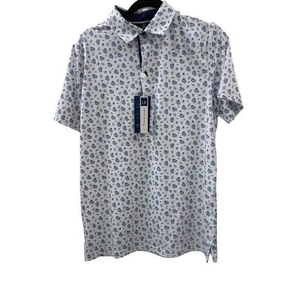 Links Collection Other - NWT Links Collection Boston Scott Floral Print Golf Polo Mens Small MSRP$79